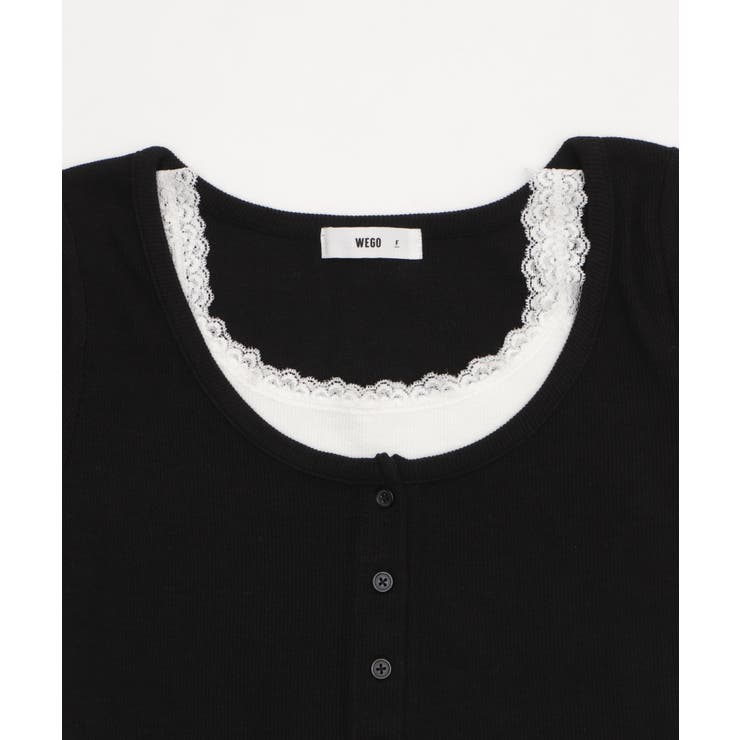 レースキャミレイヤード風ちびT | WEGO【WOMEN】 | 詳細画像16 