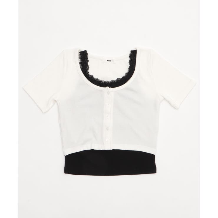 レースキャミレイヤード風ちびT | WEGO【WOMEN】 | 詳細画像19 