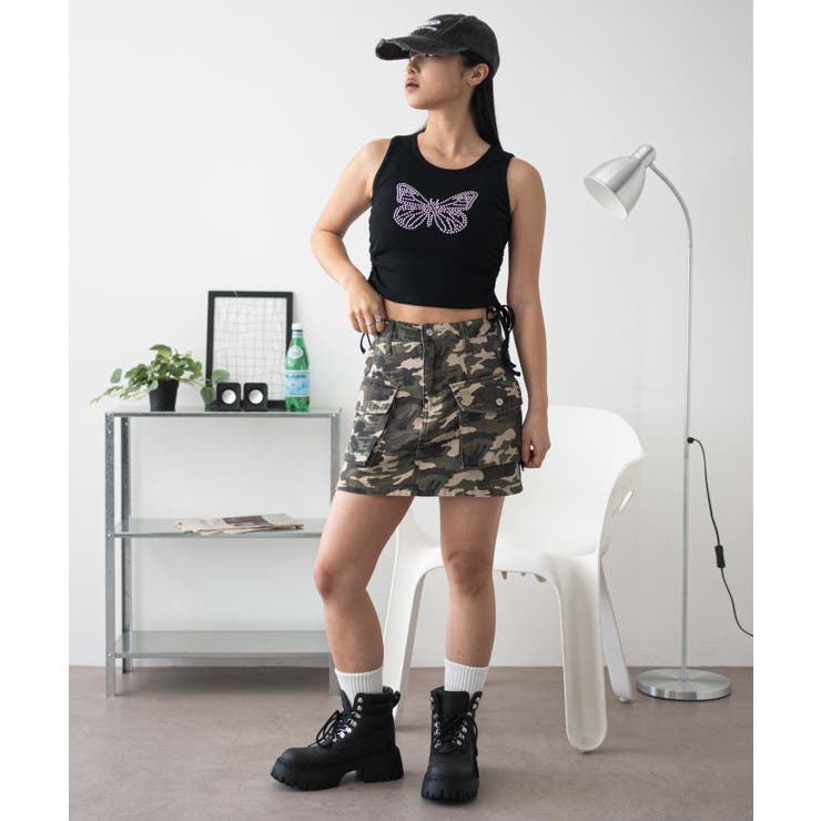 バタフライサイドドロストタンク | WEGO【WOMEN】 | 詳細画像3 