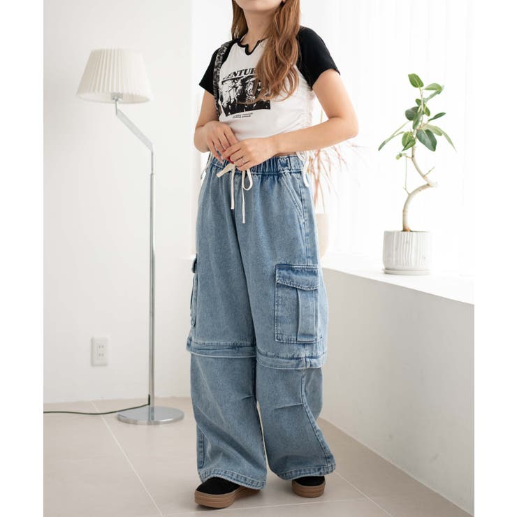 PCCVISION カーゴパンツ デニム 2WAY PCCVISION カーゴパンツ デニム 2WAY