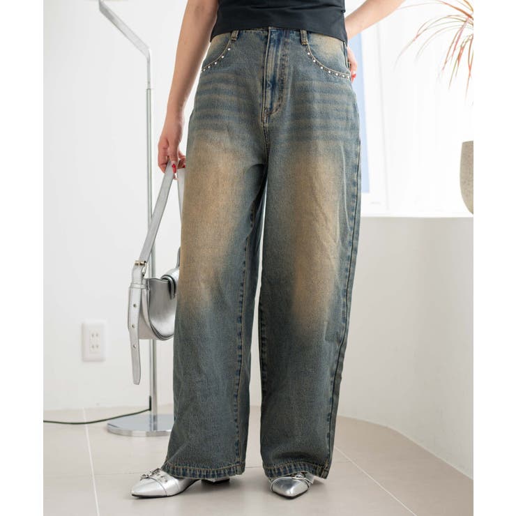 ロゴデニムバギーパンツ[品番：WG010094751]｜WEGO【WOMEN】（ウィゴー 