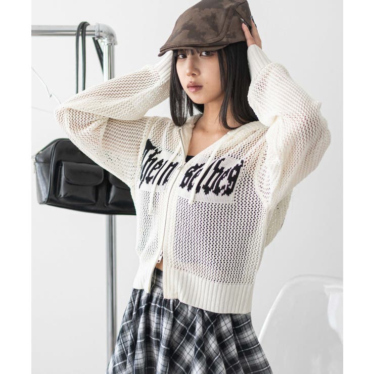ジャガードメッシュパーカー | WEGO【WOMEN】 | 詳細画像8 