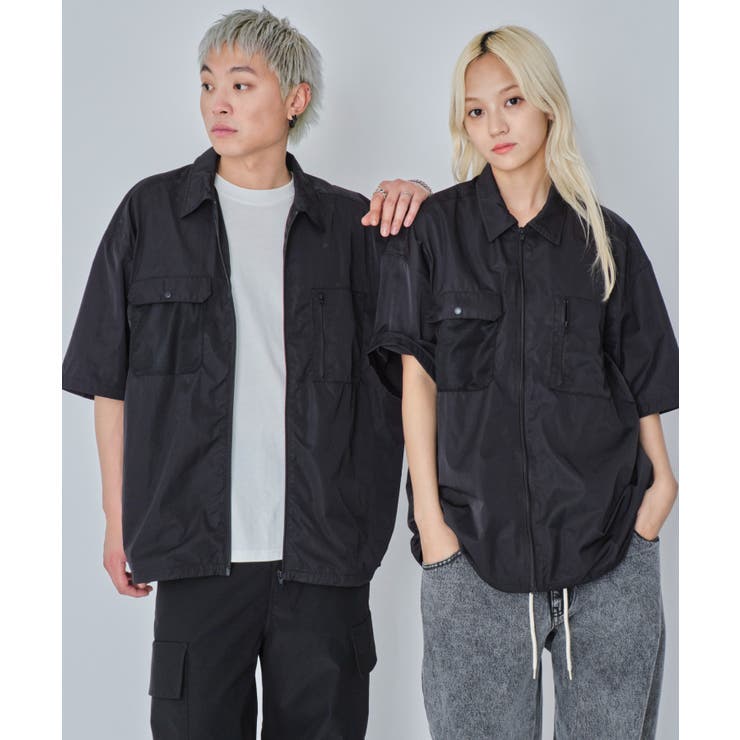 ナイロンメッシュZIPシャツ(SS) | WEGO【MEN】 | 詳細画像1 