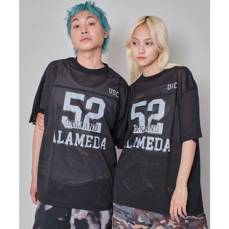 ブラック | メッシュナンバリンググラフィックT(SS) | WEGO【MEN】