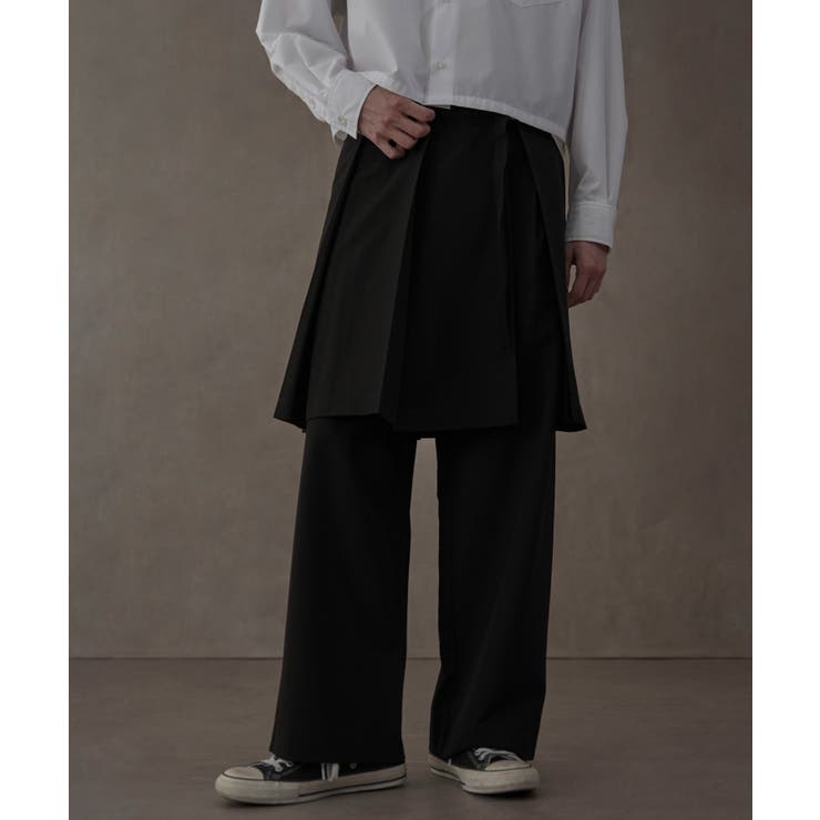 TRラップスカート付きスラックス[品番：WG010094866]｜WEGO【MEN