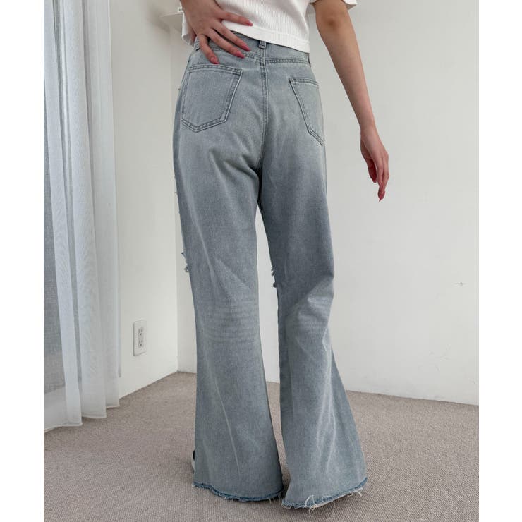 ダメージフレアデニムパンツ | WEGO【WOMEN】 | 詳細画像8 
