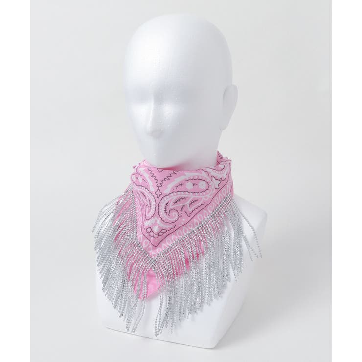 ライトピンク | シルバータッセルバンダナ | WEGO【WOMEN】