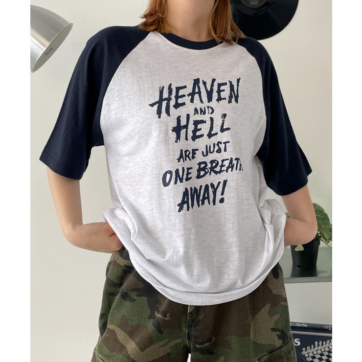 HEAVENHELLラグランT | WEGO【WOMEN】 | 詳細画像5 