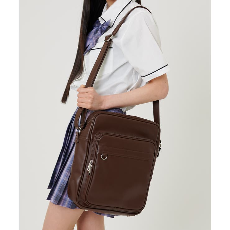 PUスクールショルダーバッグ | WEGO【WOMEN】 | 詳細画像1 