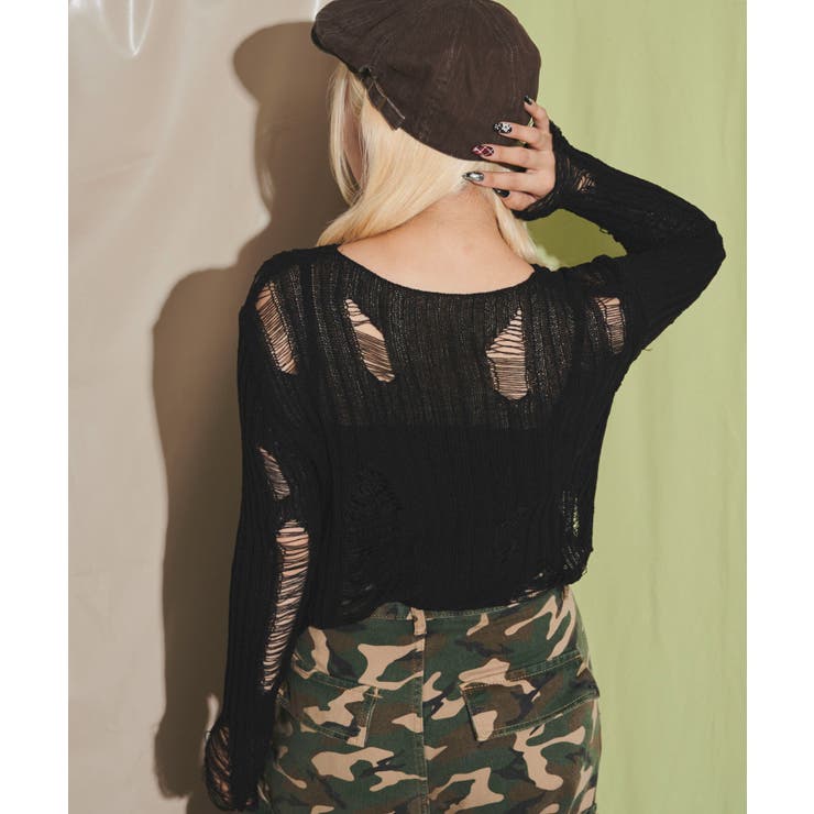 ダメージサマーニット | WEGO【WOMEN】 | 詳細画像8 