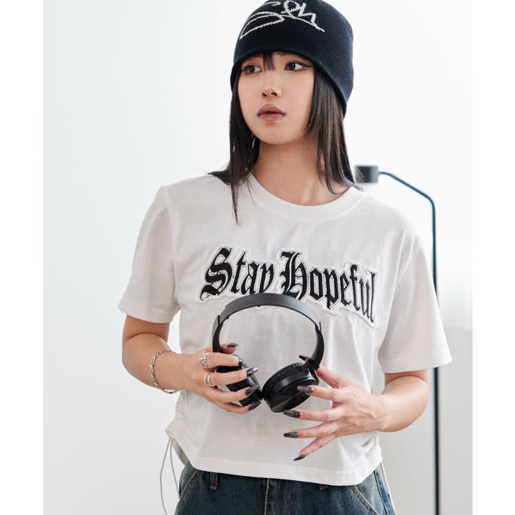 グラフィックサイドドロストショートT | WEGO【WOMEN】 | 詳細画像12 