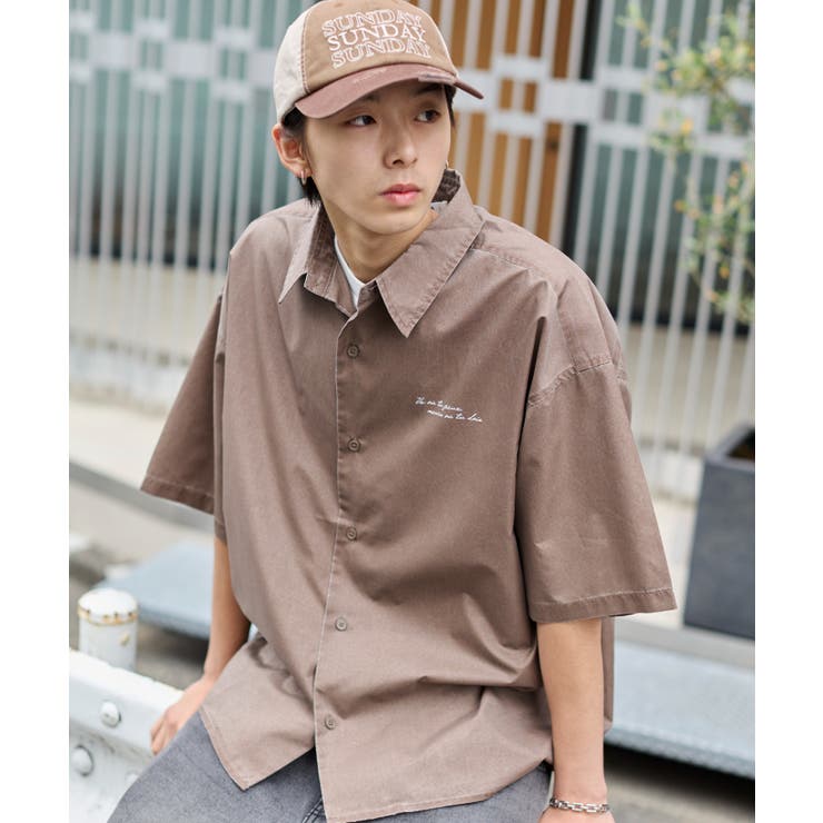 ブラウンその他 | ピグメントDRYシャツ | WEGO【MEN】