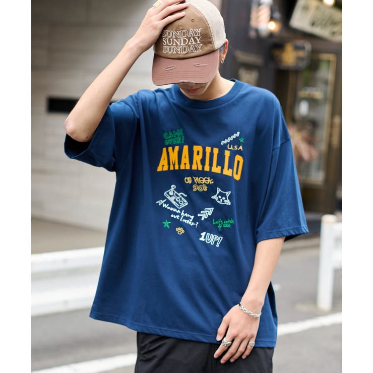 接触冷感フロッキープリントグラフィックT(SS) | WEGO【MEN】 | 詳細画像1 