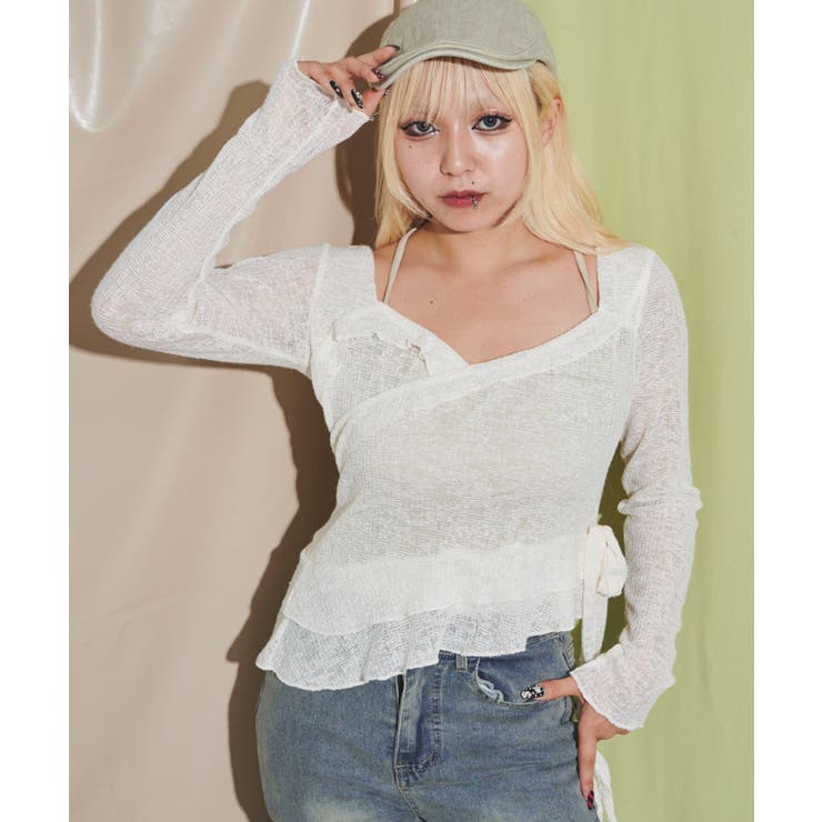 キャミレイヤードフリルデザインTOP | WEGO【WOMEN】 | 詳細画像8 