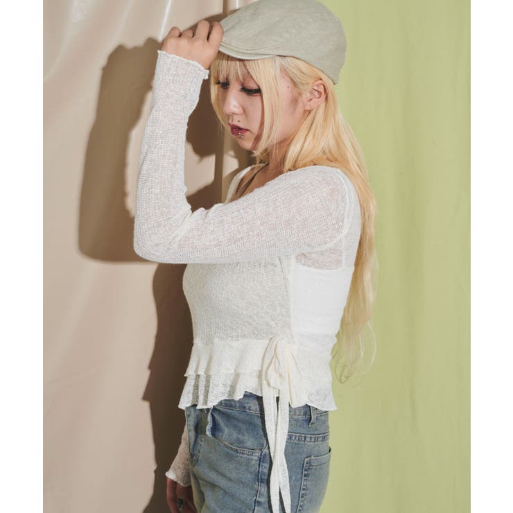 キャミレイヤードフリルデザインTOP | WEGO【WOMEN】 | 詳細画像9 