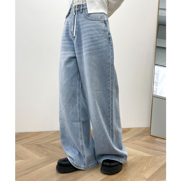 サマーデニムルーズワイドパンツ | WEGO【WOMEN】 | 詳細画像1 