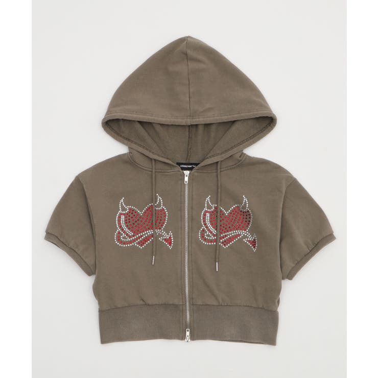 HEARTDEVIL SSピグメントパーカー | WEGO【WOMEN】 | 詳細画像12 