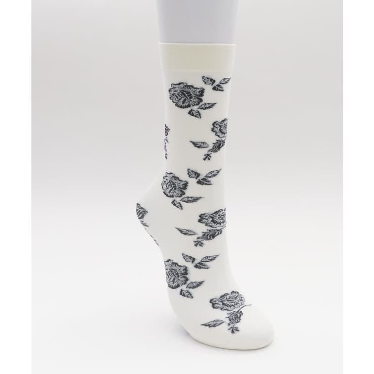 ローズパターンハイソックス | WEGO【WOMEN】 | 詳細画像1 