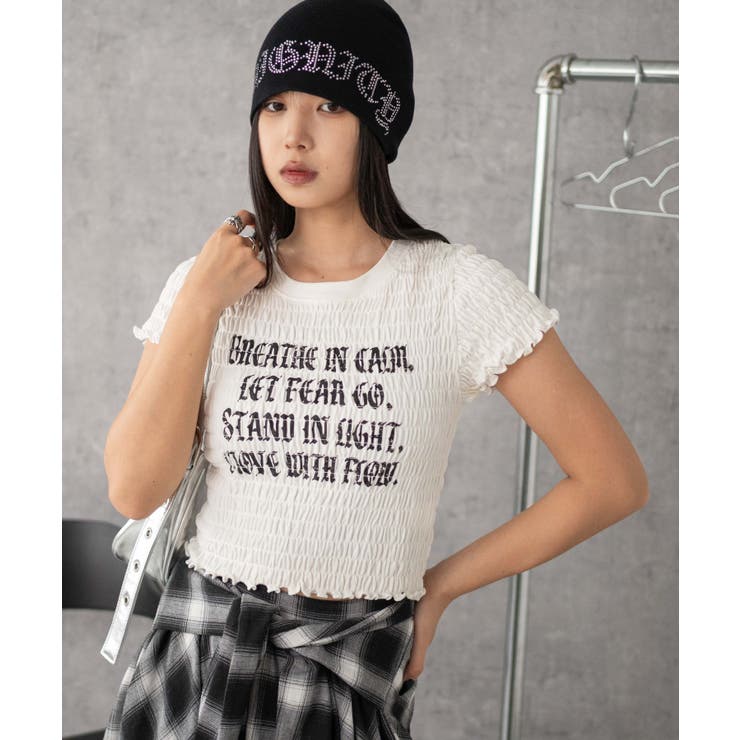 ロゴシャーリングちびT[品番：WG010095130]｜WEGO【WOMEN】（ウィゴー