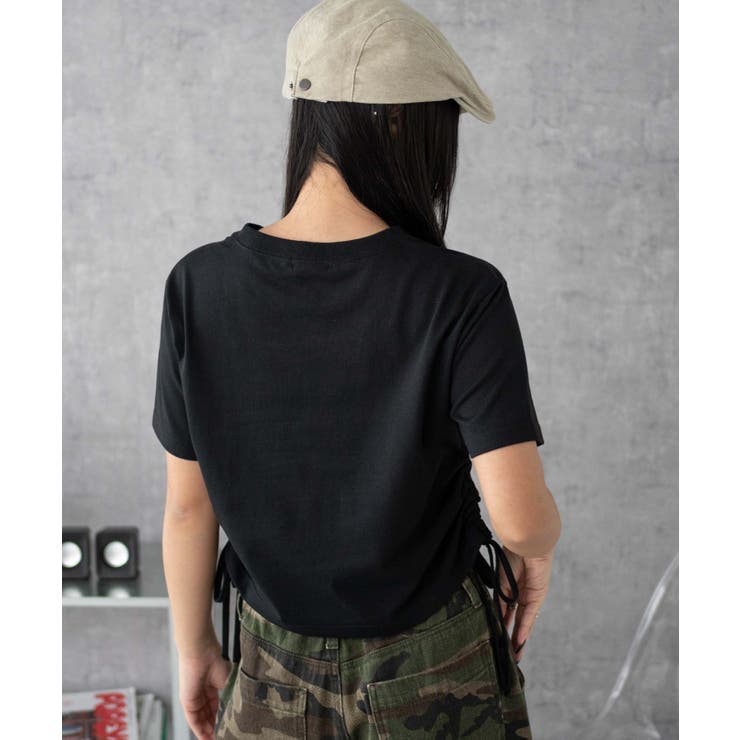 グラフィックショートサイドリボンドロストT | WEGO【WOMEN】 | 詳細画像20 