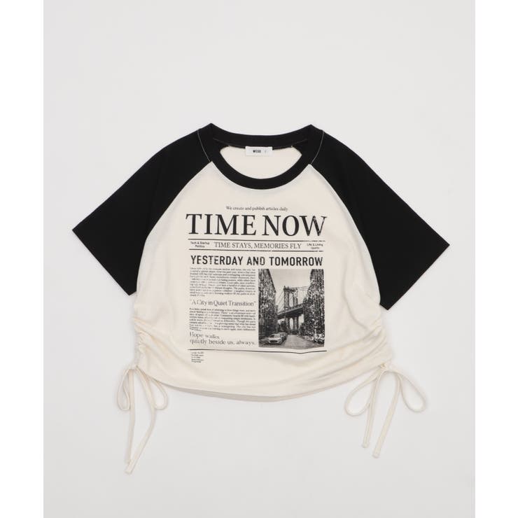 グラフィックショートサイドリボンドロストT | WEGO【WOMEN】 | 詳細画像31 