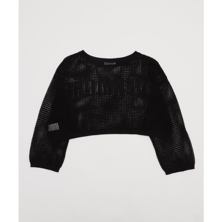 スプレーロゴジャガードメッシュニット | WEGO【WOMEN】 | 詳細画像15 