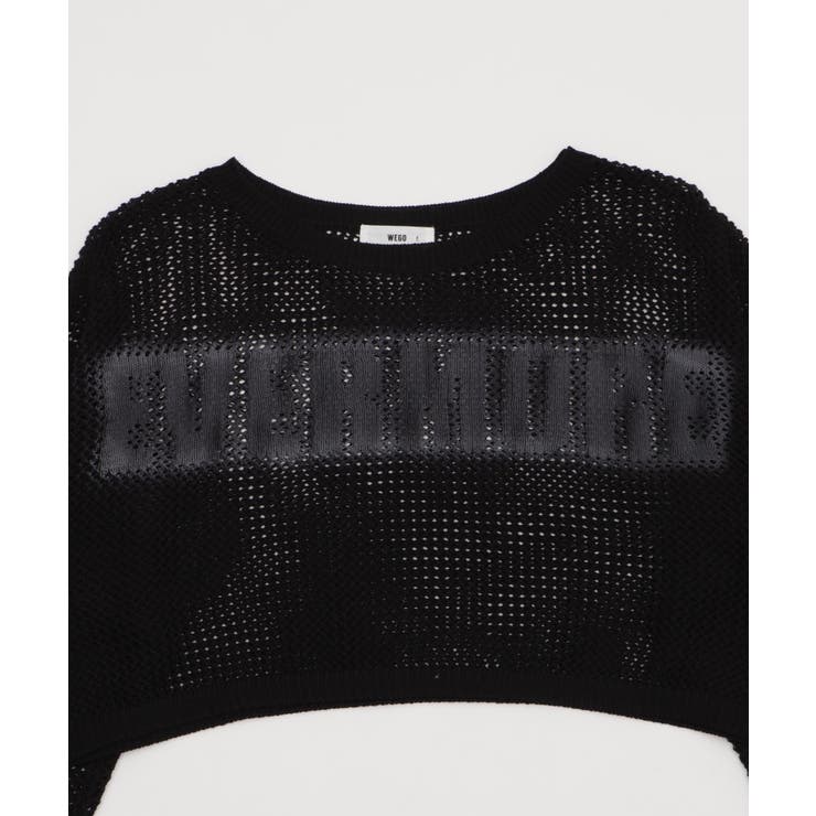 スプレーロゴジャガードメッシュニット | WEGO【WOMEN】 | 詳細画像17 