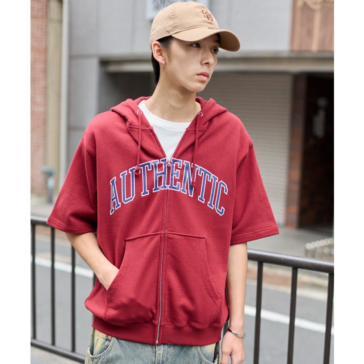 カレッジロゴジップパーカー(SS) | WEGO【MEN】 | 詳細画像1 