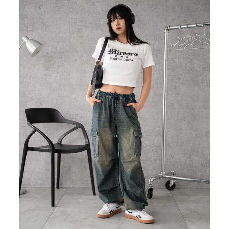 デニムイージーパラシュートカーゴパンツ | WEGO【WOMEN】 | 詳細画像2 