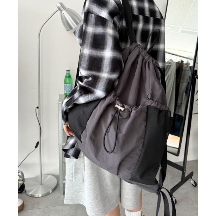 メッシュポケットナップサック | WEGO【MEN】 | 詳細画像1 