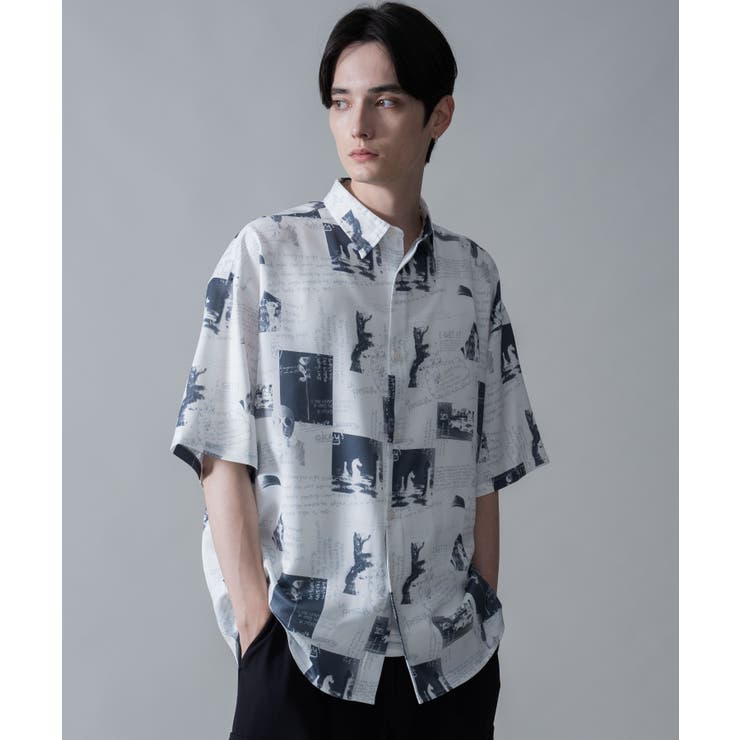 柄1 | アムンゼンパターンBIGシャツ(SS) | WEGO【MEN】