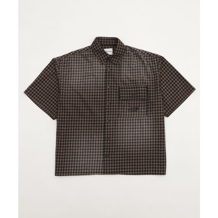 ブリーチチェックロゴシャツ(SS) | WEGO【MEN】 | 詳細画像1 