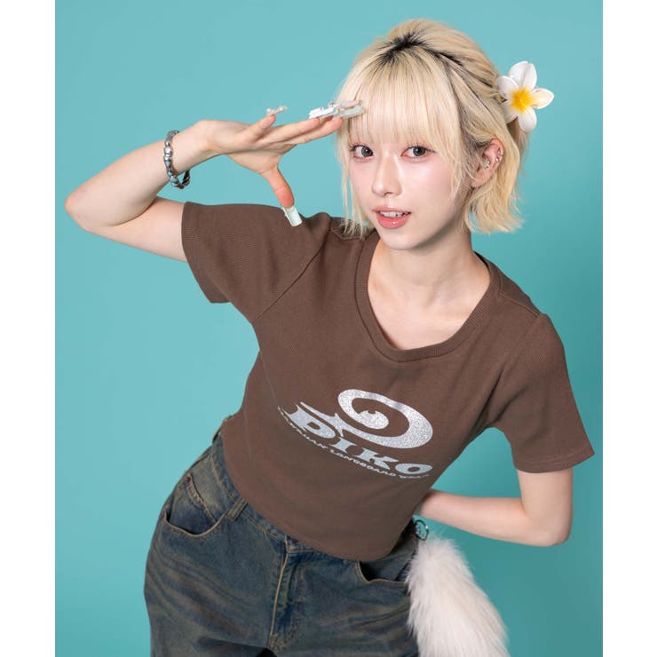 別注PIKOラメ リブT | WEGO【WOMEN】 | 詳細画像1 