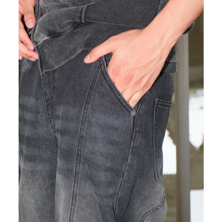 スウィッチングフレアデニムパンツ | WEGO【MEN】 | 詳細画像6 