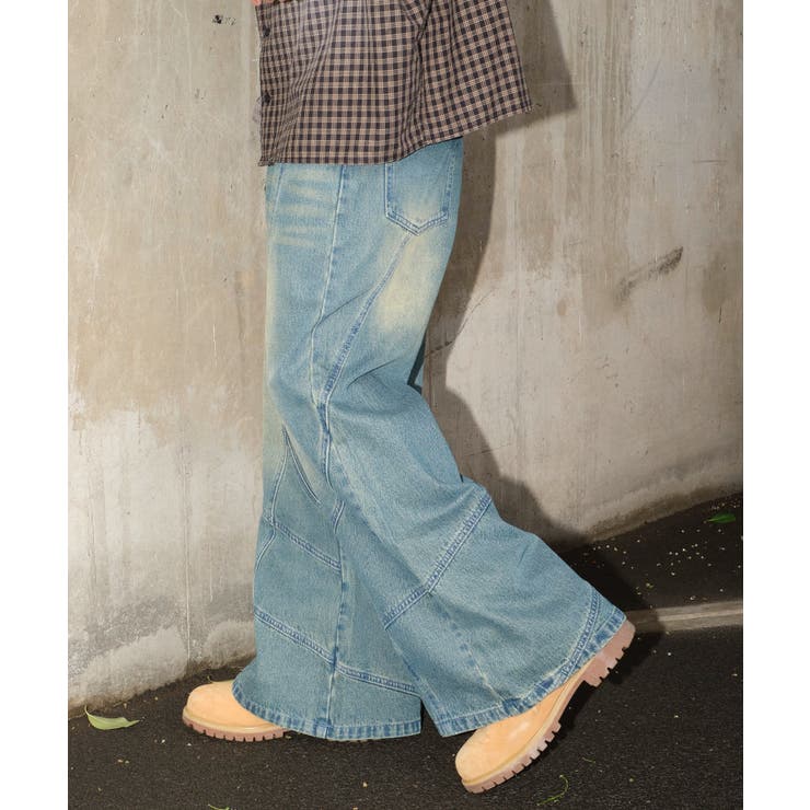 スウィッチングフレアデニムパンツ | WEGO【MEN】 | 詳細画像9 