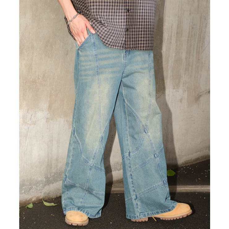 スウィッチングフレアデニムパンツ | WEGO【MEN】 | 詳細画像12 