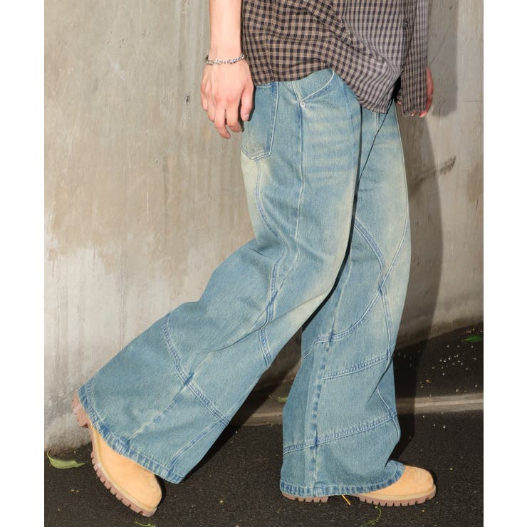 スウィッチングフレアデニムパンツ | WEGO【MEN】 | 詳細画像13 