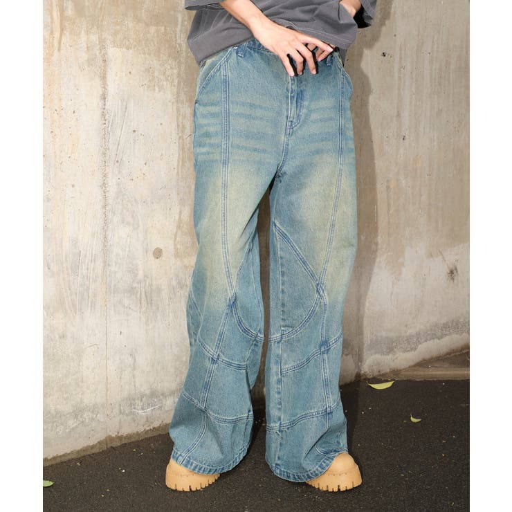 スウィッチングフレアデニムパンツ | WEGO【MEN】 | 詳細画像14 