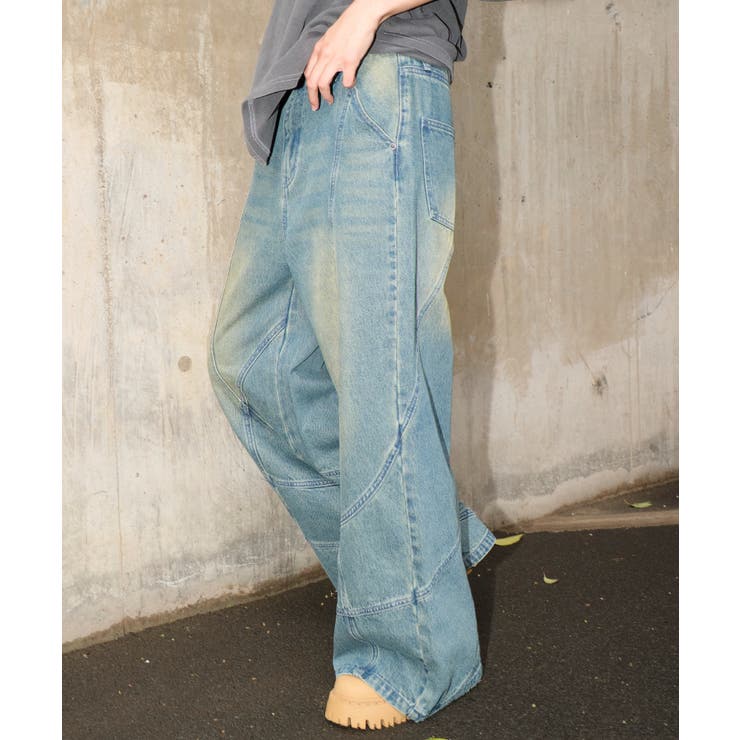 スウィッチングフレアデニムパンツ | WEGO【MEN】 | 詳細画像16 