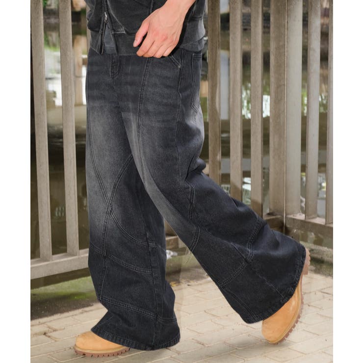 スウィッチングフレアデニムパンツ | WEGO【MEN】 | 詳細画像21 