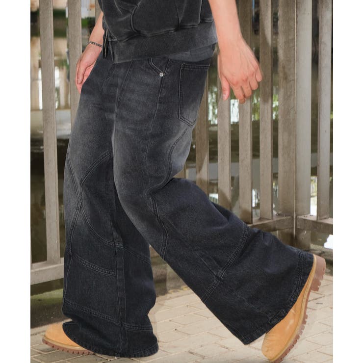 スウィッチングフレアデニムパンツ | WEGO【MEN】 | 詳細画像24 