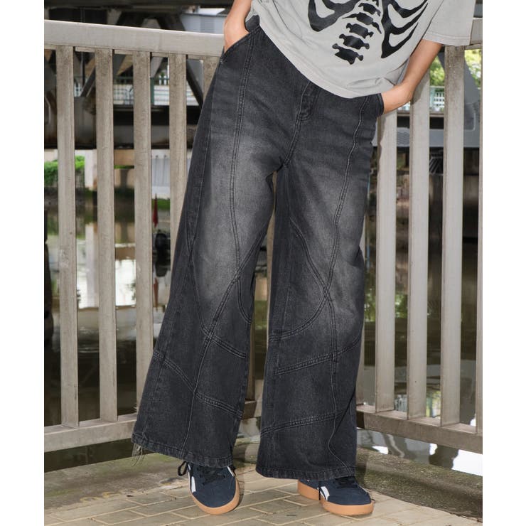 スウィッチングフレアデニムパンツ | WEGO【MEN】 | 詳細画像28 