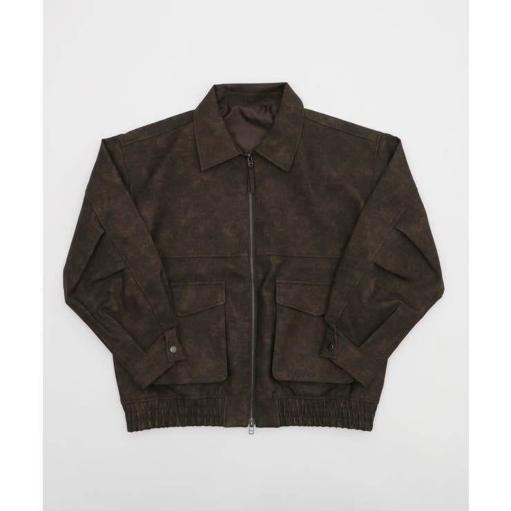 PUダブルZIPフライトブルゾン | WEGO【MEN】 | 詳細画像1 