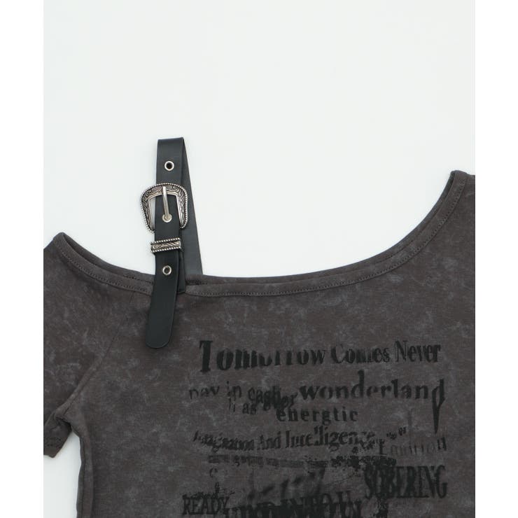 ショルダーストラップグラフィックSSトップ | WEGO【WOMEN】 | 詳細画像14 