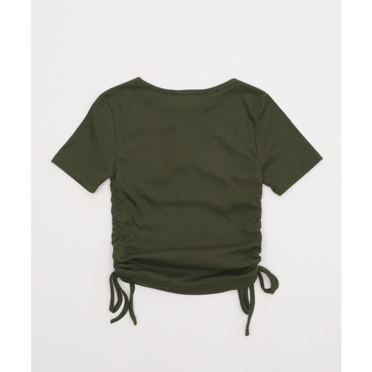 サイドギャザーヘンリーネックロゴT | WEGO【WOMEN】 | 詳細画像12 