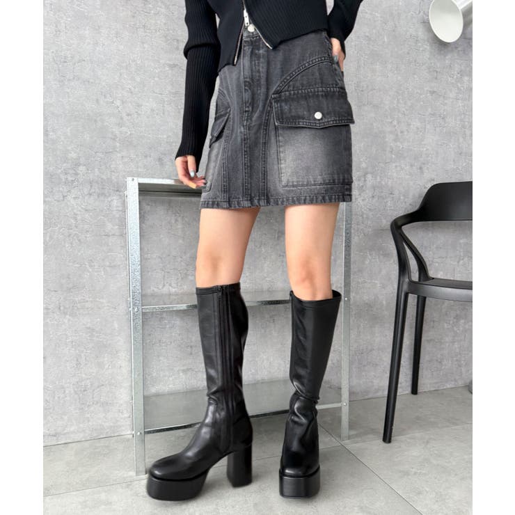 ストレッチヒールロングブーツ | WEGO【WOMEN】 | 詳細画像11 