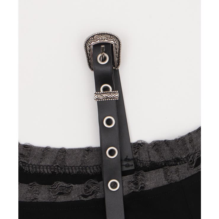 ベルトショルダーフリルT | WEGO【WOMEN】 | 詳細画像3 