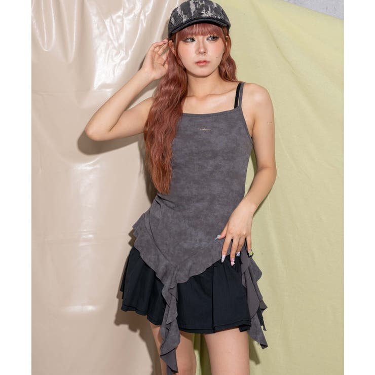 ブローチ付きフリルキャミワンピ | WEGO【WOMEN】 | 詳細画像7 