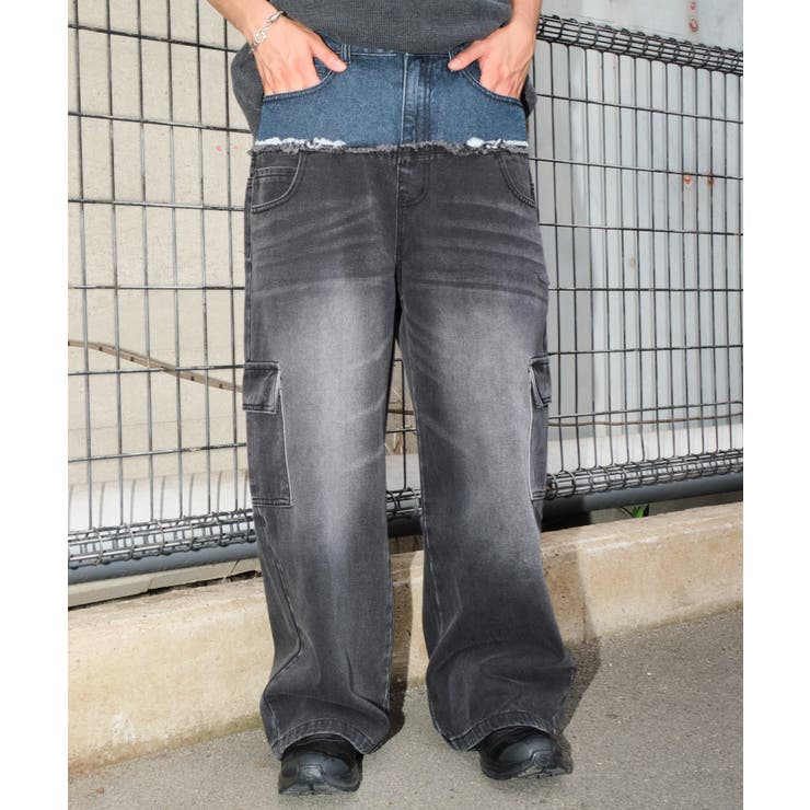 ダブルウエストカーゴデニムパンツ | WEGO【MEN】 | 詳細画像8 