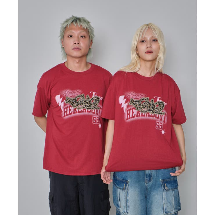 パターンアップリケグラフィックT(SS) | WEGO【MEN】 | 詳細画像13 